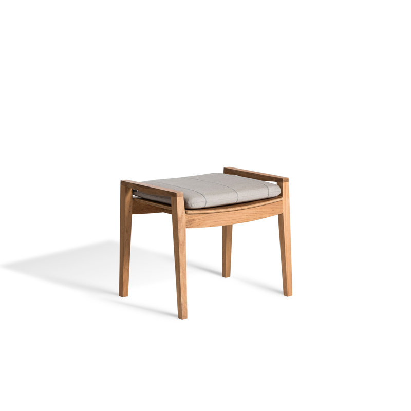 Diuna Teak Patio Bar Stool, LANTERN SLATE