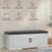 2-Tier Storage Bench, Shoe Bench with Padded Seat Cushion, Entryway Bench with 2 Barn Doors & 2 Adjustable Shelves