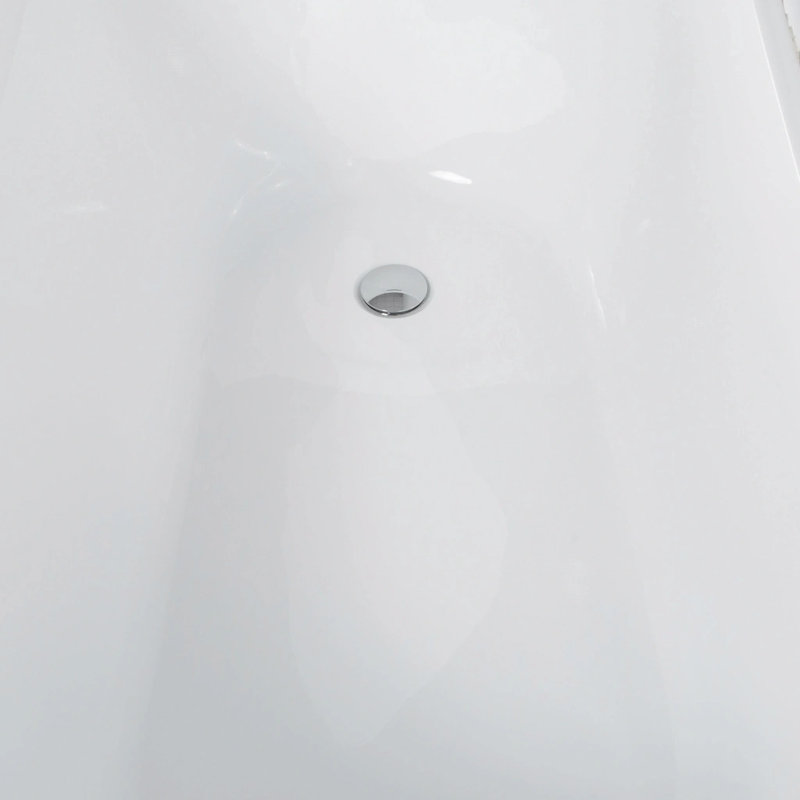Acrylic 55.1'' x 30.76'' Soaking Acrylic Bathtub