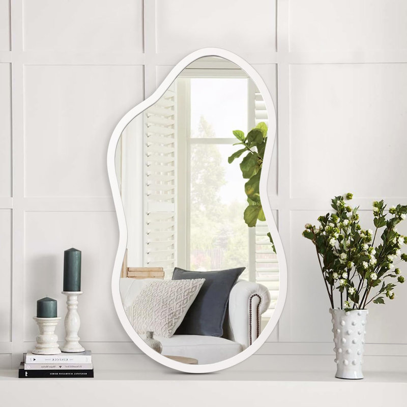 Irregular Mirror, White