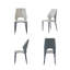 Chaise rembourrée avec pieds en métal-1358992666