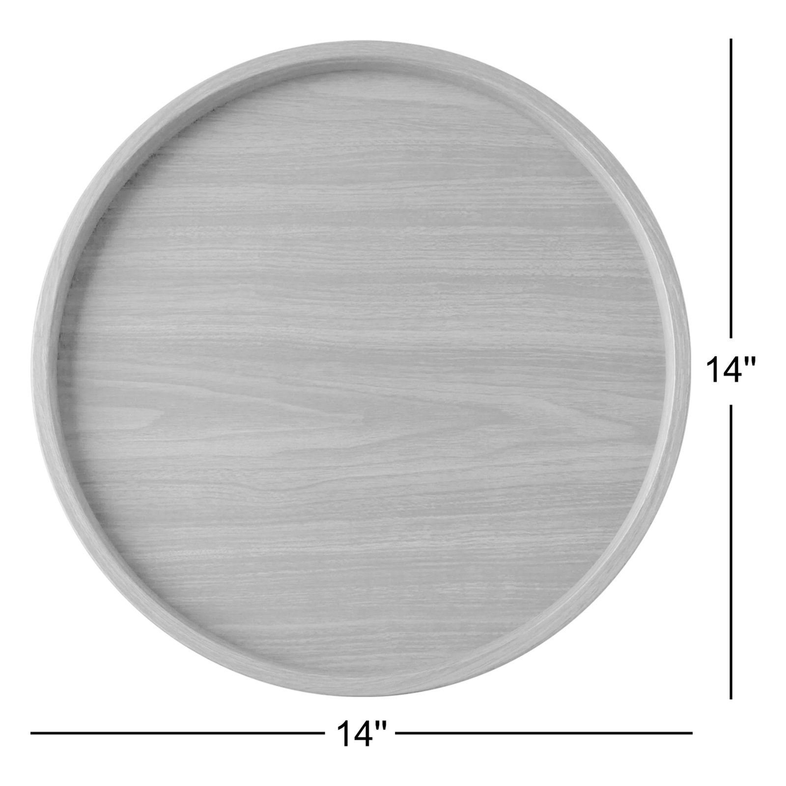 Hulme Round Vinyl Platter, Walnut