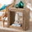 Aailyah Seagrass Floor Shelf End Table