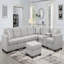 Canapé modulaire, gris clair-1398264423