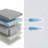 CS Hybrid Pocket Coil 8" Twin Mattress - Firm Support with Knitted Top Panel, Black & Gray-1345700518