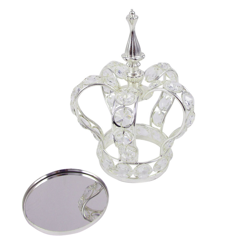 Centre de table SantaCruz, H 7 po x l 6 po x P 6 po, Argent