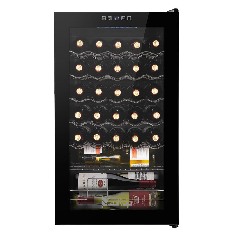 Ktaxon Single Zone 19.49'' Freestanding 34 Bottle Wine Refrigerator