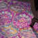 Christa Floral Fuchsia/Blue Area Rug