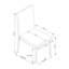 Chaises d'appoint rembourrées en similicuir