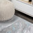 Swirl Marbled Abstract Gray/Turquoise Rug-1497092692