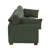 Bentura Upholstered Green Corduroy Modular Sofa with Pillow Back and Solid Wood Legs-410654923