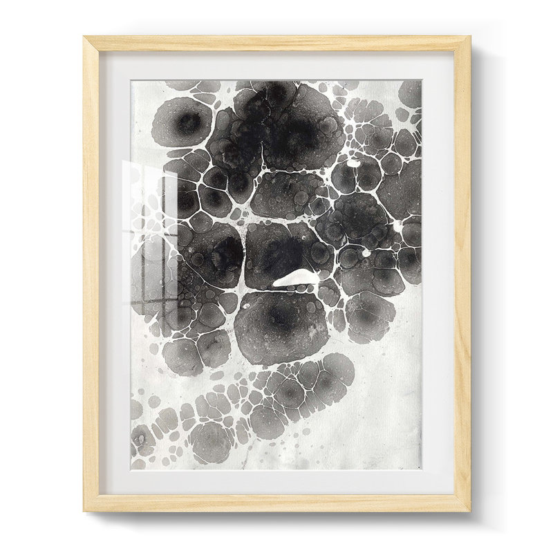 Marbling XII -Framed Print, Natural, 28.5" H x 20.5" W