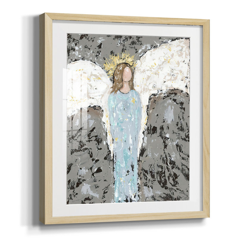 Shuffle I, reproduction d'art encadrée, Papier encadré naturel, Blanc