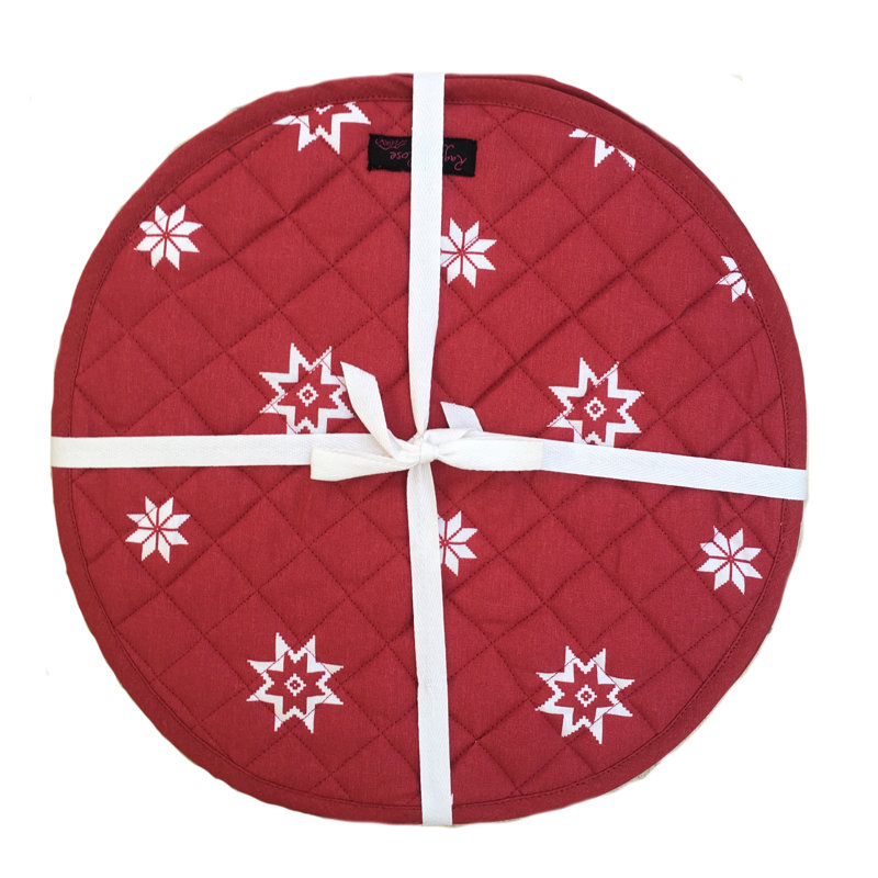 The Seasonal Aisle Lakeville Cotton Potholder, Red