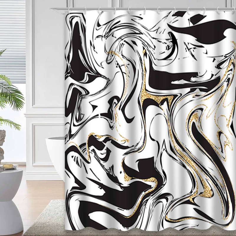 Rideau de douche Marble, L 72 po x l 78 po