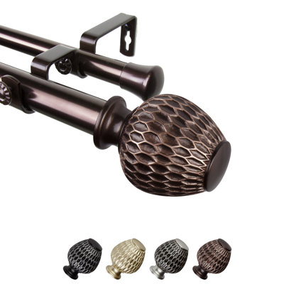 Steel Rod/Resin Finial Adjustable