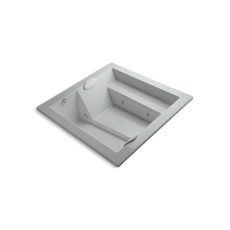 Consonance® 72" x 72" Drop-in Whirlpool, Ice Grey