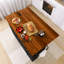54.5" Drop-Leaf Countertop Kitchen Cart With Power Outlet And Spice Rack & Towel Rack-1850700022