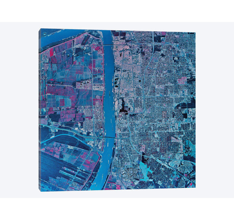 « baton rouge, louisiana » par stocktrek images, impression sur toile tendue, H 16 po x l 16 po x P 1 po, Blanc