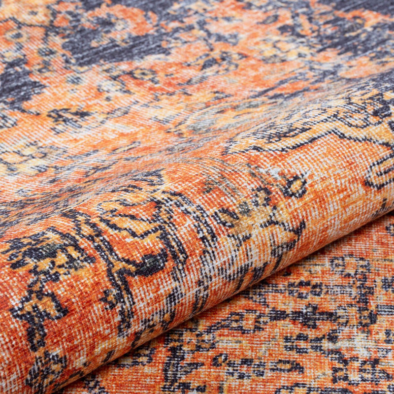 Luxurious Machine Washable Carpet, 100% Polyester, 7.5 x 10.8 Feet | Pile Height: 0.2 Inches, 1850 g/m² | Recycled Poly Cotton Underside, Easy Care, Perfect for Living Room & Bedroom, Soft & Durable Design