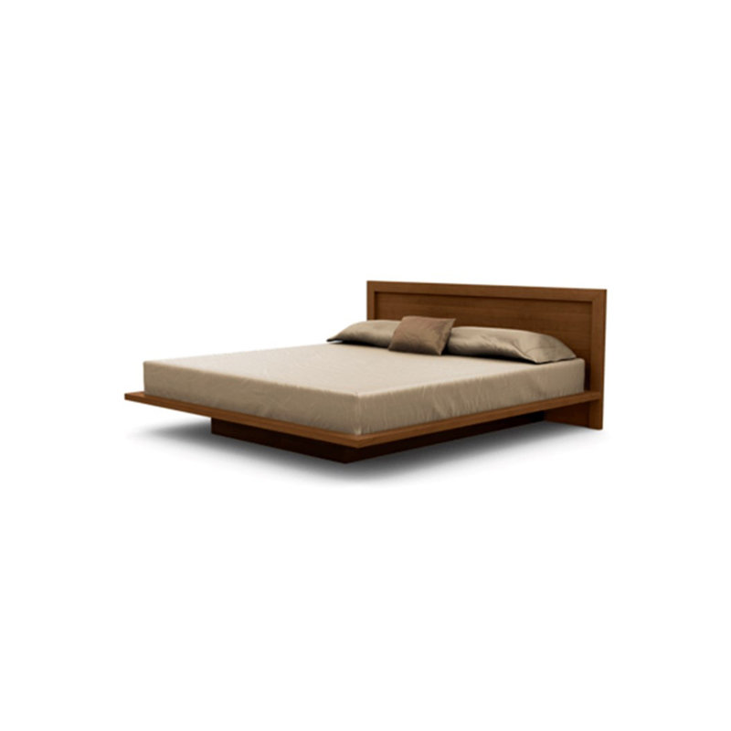 Moduluxe Solid Wood Platform Bed, Queen, Saddle Cherry, 29" H