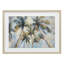 «Swaying Palms with Soft Clouds», reproduction sous verre encadrée, design par Ramona Murdock-1155757015-1155757014
