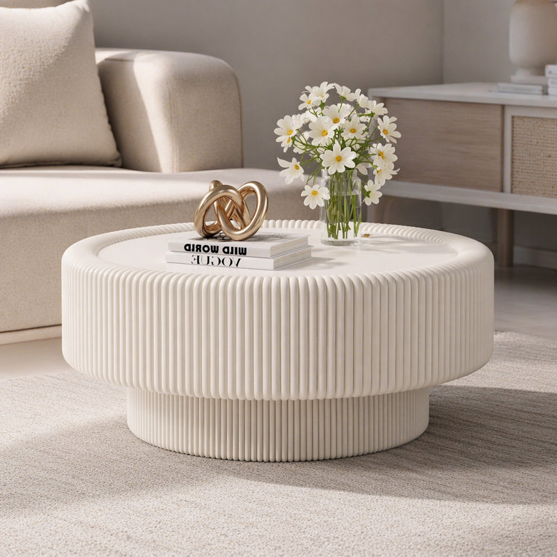 Table basse 31,5 po, Blanc
