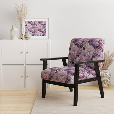 Chaise d'appoint florale Cobalt