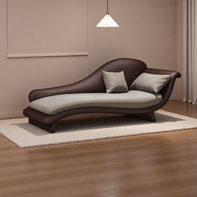 Méridiennes d'intérieur en bois Living Room, Orienté à droite, Gris clair