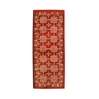 Tapis à motif géométrique moderne et moderne en laine noué à la main Coral