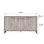 Buffet en bois de style campagnard avec portes