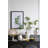 Flower Vase - 6.5"Dia x 9" - Green/Gold