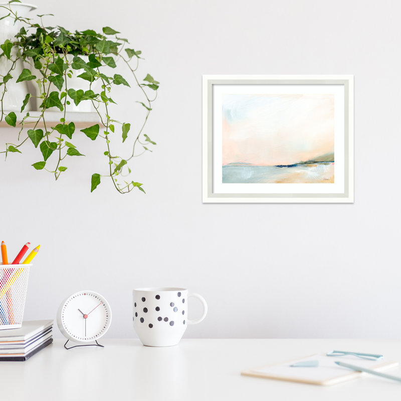 Open Sky Over Water by Sue Schlabach, 13" W x 11" H, White