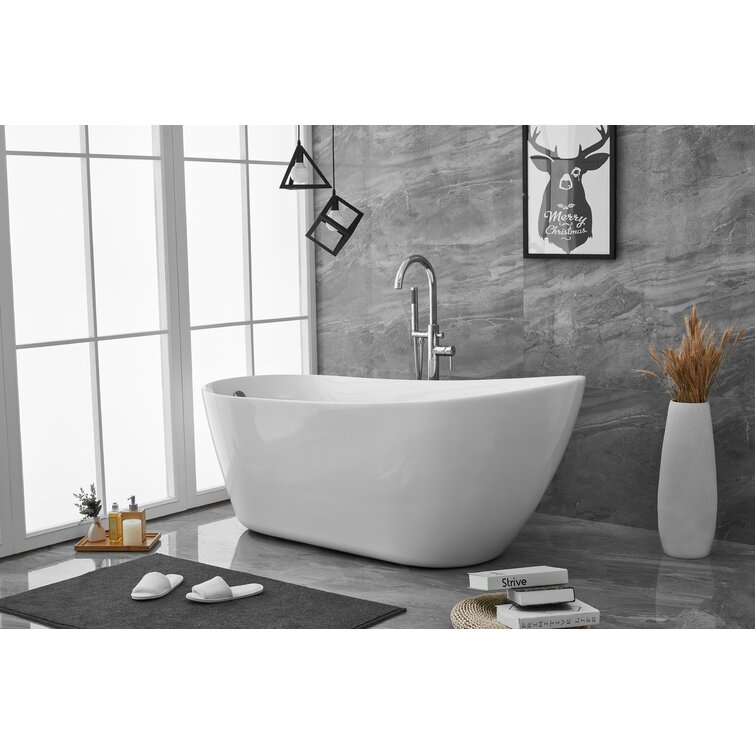 Vanity Art Cora 67 x 32 Freestanding Acrylic Bathtub & Reviews