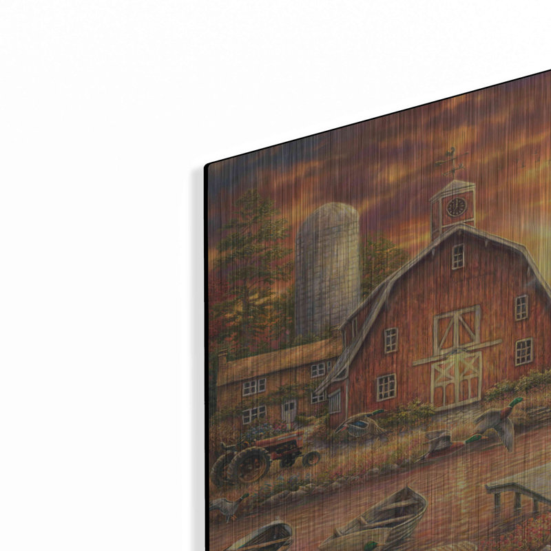 Gracie Oaks «Honey Drip Farm» par Chuck Pinson, art mural en métal, 24 po x 16 po, H 16 po x l 24 po