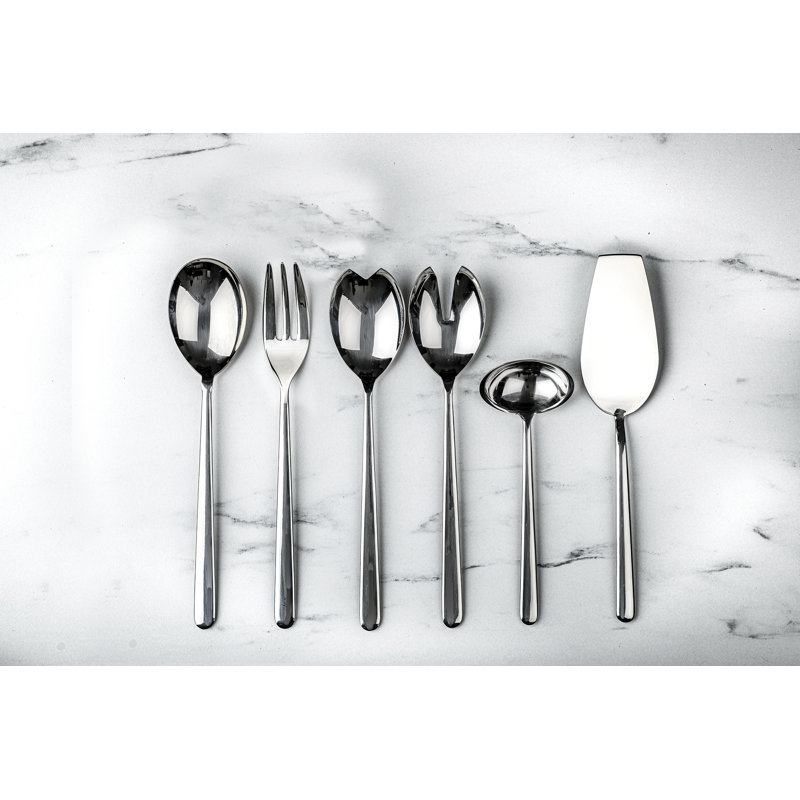 Linea Flatware Set - 67 Pieces - Ice Gold, Stainless Steel