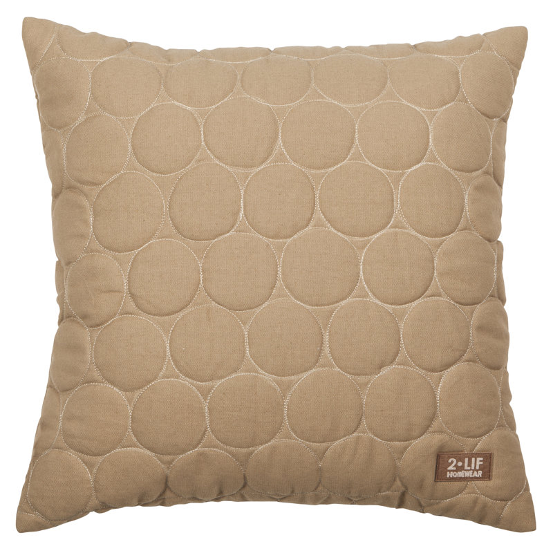 Coussin en coton Liam, Beige