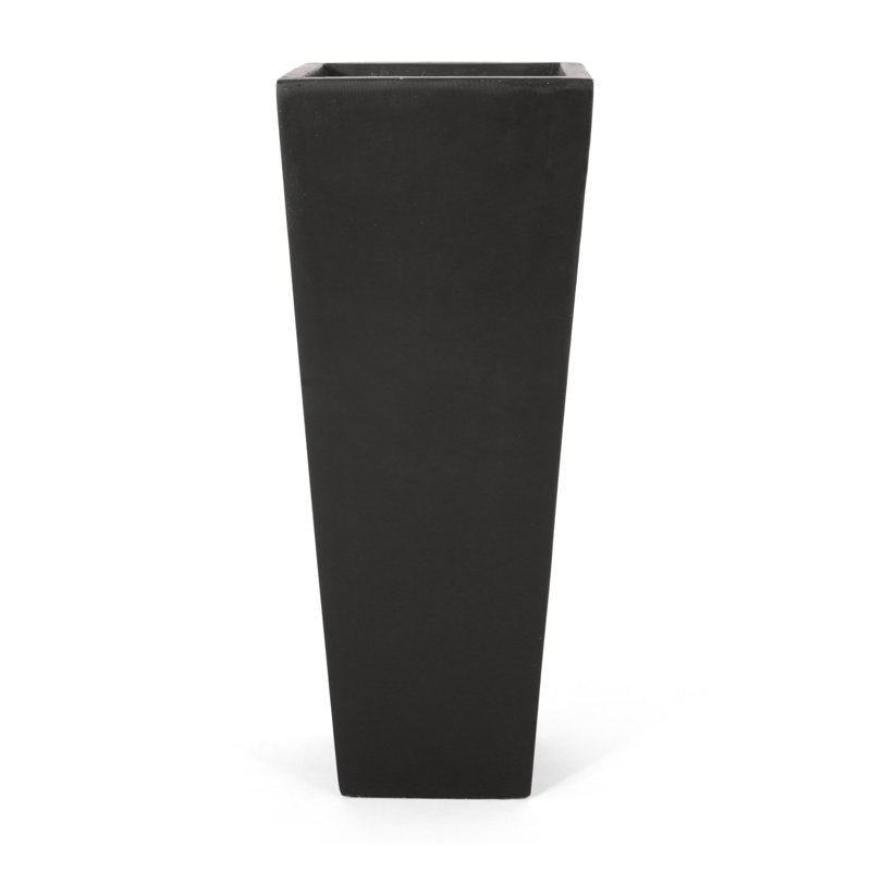 Pot à fleurs 13 "X 32,5" MGO, H 32,5 po x l 13 po x P 13 po, Noir