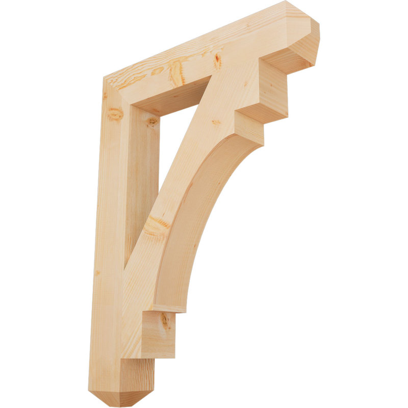 Support l 5 1/2 po x P 34 po x H 46 po Merced Craftsman, Sapin de Douglas, H 46 po x l 5,5 po x P 34 po