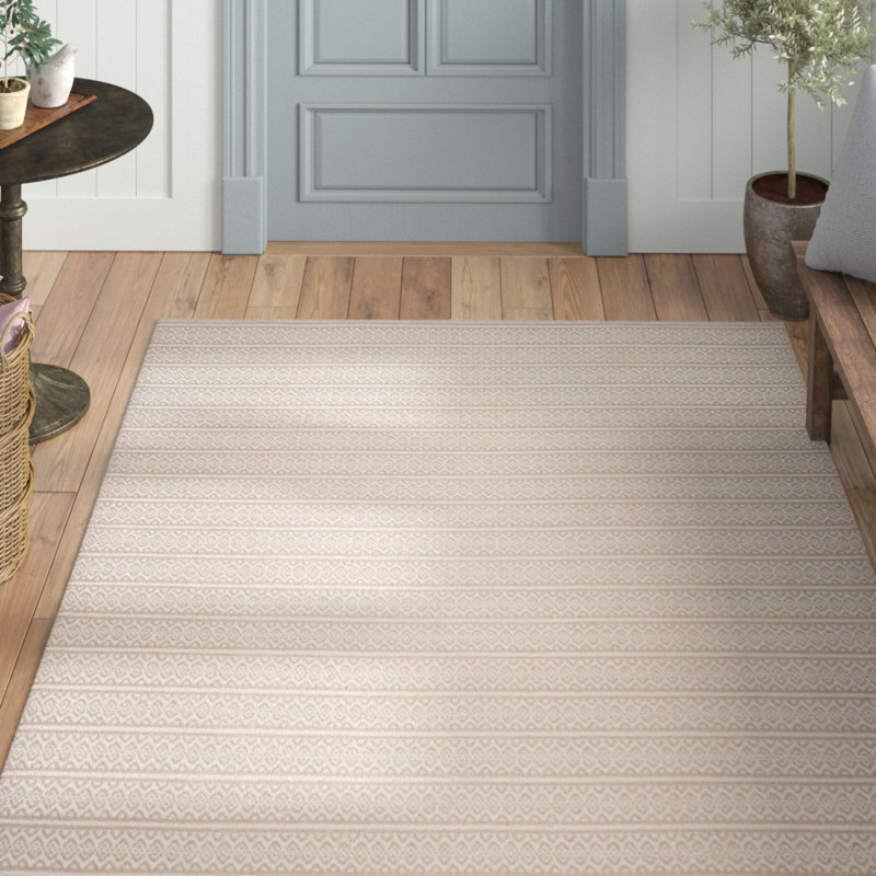 Bester Hand Woven Cotton Geometric Rug, Rectangle 9' x 12'