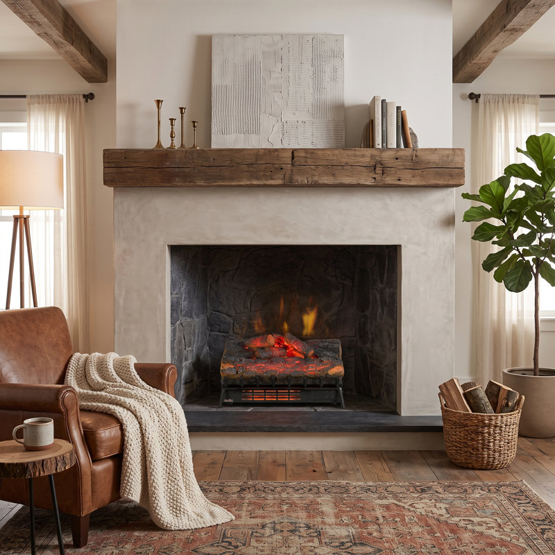 Chaufferette électrique Duraflame® à quartz infrarouge, pin rustique