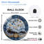 Horloge murale en verre 22 po