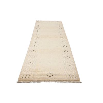 Tapis de couloir crème Judy