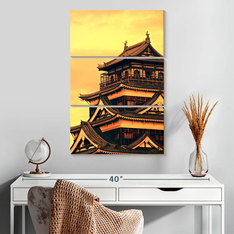 Lilie Hiroshima Castle, 32" H x 20" W