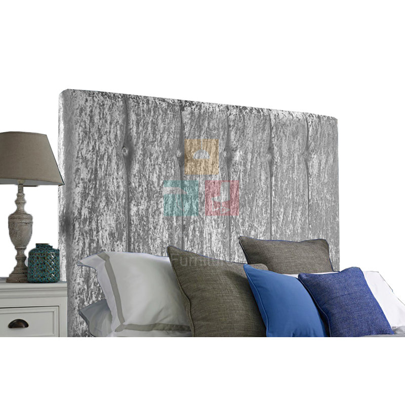 Alexis-Mae Upholstered Headboard, Single (3'), Silver