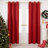 Thermal Insulated Room Darkening Grommet Curtain Panels (Set of 4)-106667166-106667189