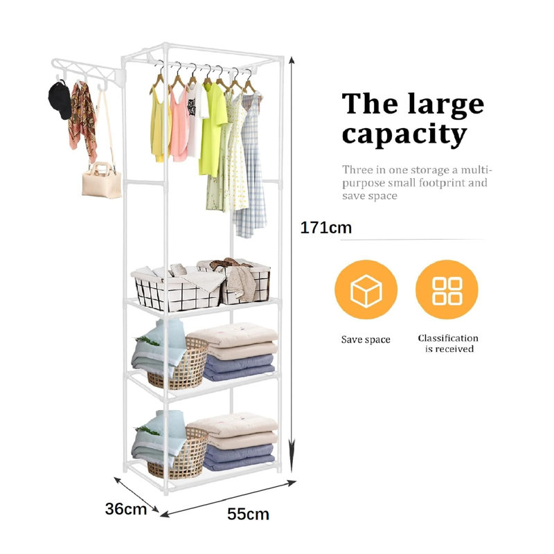 Pridmore 55cm Clothing Rack