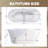 55" Acrylic Freestanding Bathtub