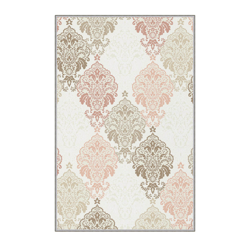 Soft Hall Carpet (2.6 x 4.9 ft), 100% Polyester, 0.3 in Pile Height | Antibacterial, Non-Slip Underside, 650 g/m² | Machine Washable, 3D Digital Print | Perfect for Living Room, Entryway & Bedroom Décor