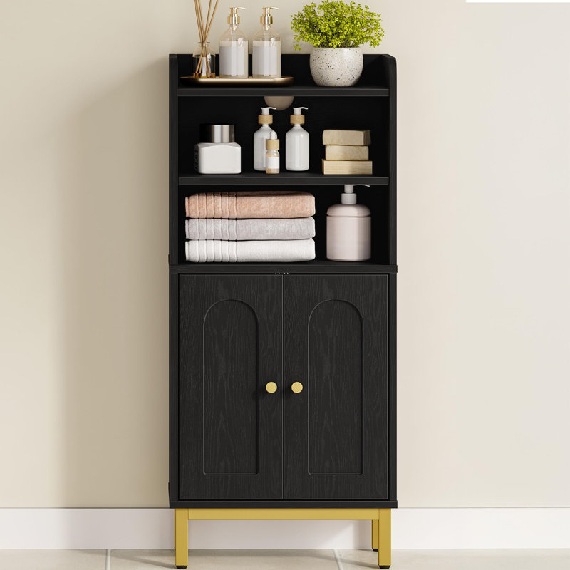 Bathroom Storage Cabinet, Black